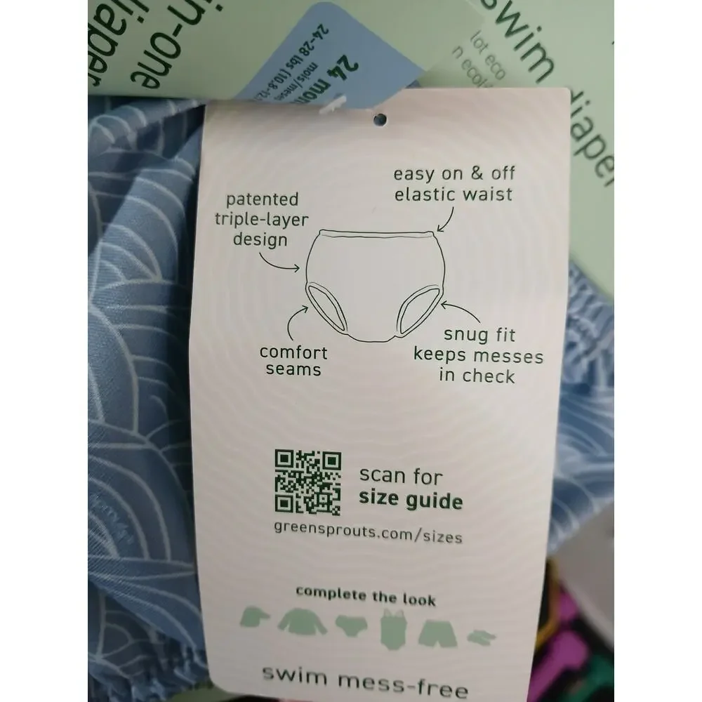 All in one swim diaper by green sprouts 24 months